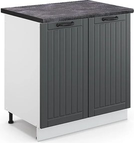 Szafka pod zlew antracytowy domek wiejski 80x60x82 fame-line