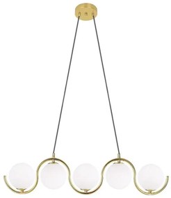 LAMPA SUFITOWA WISZĄCA APP1440-5CP Złota