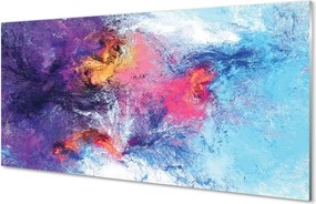 Panel nad Blat Kuchenny Kolorowe Mazy na Płótnie