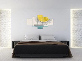 Obraz - Abstrakcyjny obraz plaży N⁰2 (125x70 cm)