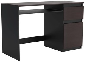 Biurko komputerowe młodzieżowe szkolne 120 cm REMI1 Czarny/Wenge