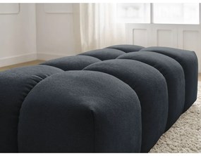 Ciemnoniebieski podnóżek z materiału bouclé Everest – Bobochic Paris