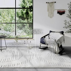Kremowy dywan 200x280 cm Bartoux Cream White – Elle Decoration