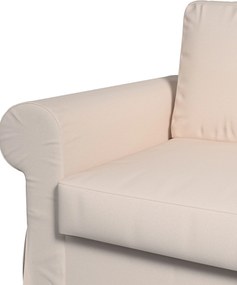 Pokrowiec na sofę Backabro 2-osobową rozkładaną kolor różowy tkanina strukturalna