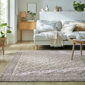 Szary dywan z mieszanki wełny tkany ręcznie 160x230 cm Minerals Diamond – Flair Rugs