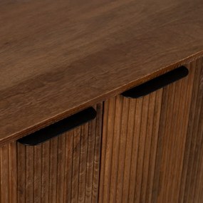 Brązowa komoda z litego drewna mango 160x78x40 cm Sagara – Ixia