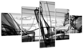 Obraz - Model samochodu 3D (125x70 cm)