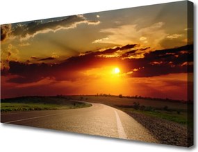 Obraz na płótnie Droga ku Wschodzącemu Słońcu