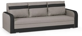 Kanapa sofa 3 os z funkcją spania CONDI Beżowy/Czarny