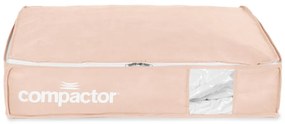 Plastikowe pojemniki próżniowe pod łóżko zestaw 3 szt. 65x45x15,5 cm Pink Edition – Compactor