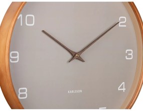 Karlsson 5993GY designerski zegar ścienny szary, średnica 40 cm