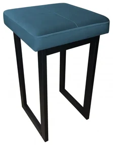 Taboret MAESTRO LOW MG VELVET ciemno niebieski ATOS