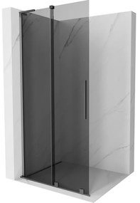 Mexen Velar L ścianka prysznicowa rozsuwana Walk-in 90 x 200 cm, grafit 8 mm, gun metal - 871-090-003-43-95