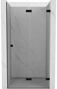 Mexen Lunar-F drzwi prysznicowe składane prawe 50 cm, transparent, czarne - 836-050-000-70-00-P