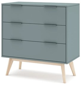 Szarozielona komoda 80x83x40 cm Pisco – Marckeric