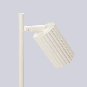 Lampa biurkowa KARBON beżowa ryflowana SOLLUX  LIGHTING