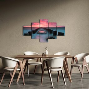 Obraz - Skały w morzu (125x70 cm)