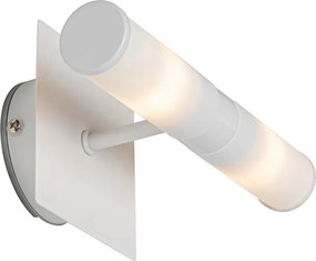 Nowoczesna lampa ścienna do łazienki biała IP44 2-punktowa - Bath