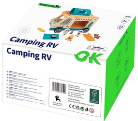 Tooky toy drewniany kamper postacie kemping