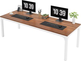 Biurko do domowego biura dla 2 osób, 200 cm, bardzo długie, nowoczesne biurko, podwójne stanowisko pracy do domowego biura
