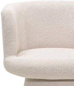Obrotowy designerski fotel YATO, kremowy