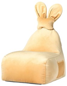 Żółty dziecięcy worek do siedzenia Funny Bunny – The Brooklyn Kids