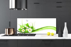 Panel Szklany do Kuchni Abstrakcyjna Gra Kształtów