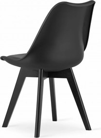 PROMOCJA Czarny krzesło BALI MARK z czarnymi nogami II klasa jakości