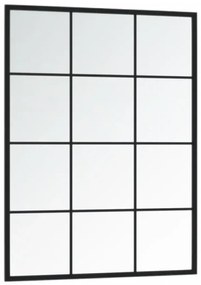 Ścienne lustro w czarnej metalowej ramie B2-P45