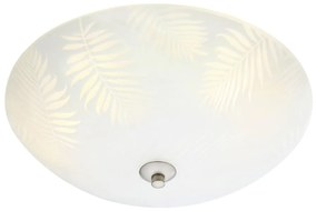 Biała lampa sufitowa ze szklanym kloszem ø 35 cm Blad – Markslöjd