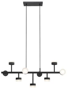 Klausen 149004 - Lampa LED COMFORT 9xLED/5W/230V czarna na pręcie