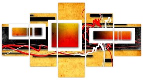 Obraz - Abstrakcja (125x70 cm)
