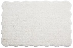 Dywan shaggy  z długim włosiem i falistymi brzegami - 200 x 290 cm - Biały - NERIDA
