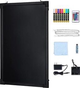 Tablica do Pisania Wiadomości LED SucceBuy 40,5 x 60,5 cm, z Markery i Poleceniem Dalekim