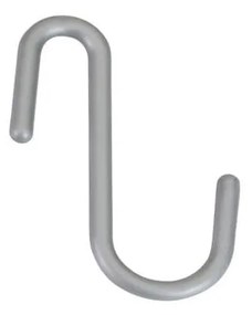 Wiszące plastikowe haczyki w kolorze srebra zestaw 6 szt. City – Metaltex