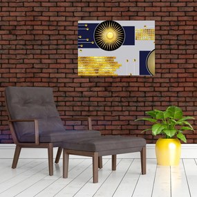 Obraz - Złote koła (70x50 cm)