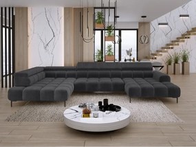 Narożnik PLAZA XL Lewostronny z elektryczną regulacją siedziska Tkanina EDEN 21 WERSAL