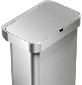 Simplehuman Kosz bezdotykowy z czujnikiem głosu 58 l, nierdzewny matowy