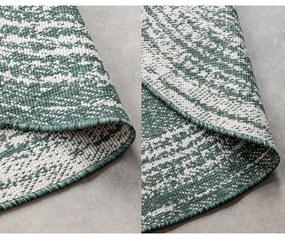 Zielono-kremowy okrągły dywan odpowiedni na zewnątrz ø 100 cm Gemini – Elle Decoration