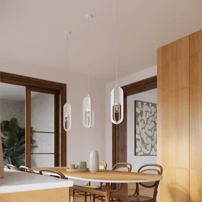 Lampa wisząca NICUS 3P biała SOLLUX  LIGHTING