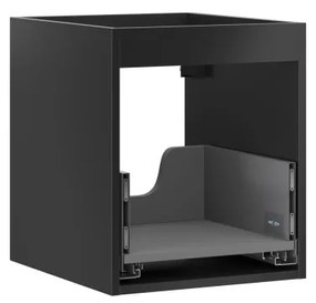 Mexen Box-A korpus szafki podumywalkowej 40 cm, 1 szuflada, czarny mat - 91AX0-0400-470-1-71