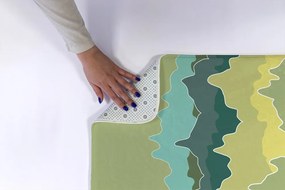 Dywanik antypoślizgowy do łazienki Dywanik antypoślizgowy do łazienki Góry Abstrakcja