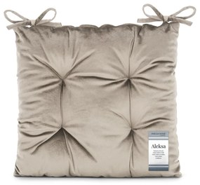 Aksamitna poduszka na krzesło 40x40 cm Aleksa – Restilo