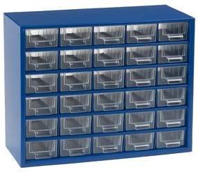 Metalowa szafa z szufladami, 306 x 155 x 282 mm, 30x S