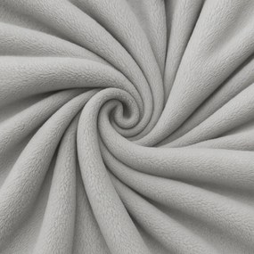 Koc Szary Gładki 160x200cm Miękki Ciepły Przytulny do domu salonu sypialni