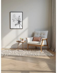 Szaro-kremowy chodnik 80x240 cm Perles Onyx – Elle Decoration