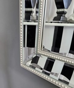 Lustro w lustrzanej ramie, szlifowane fazą, 74x130cm