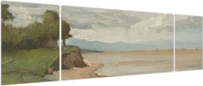 Obraz - Jean-Baptiste-Camille Corot, Beach Near Etretat, reprodukcje (170x50 cm)