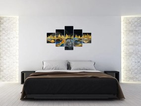 Obraz - Złote Góry (125x70 cm)