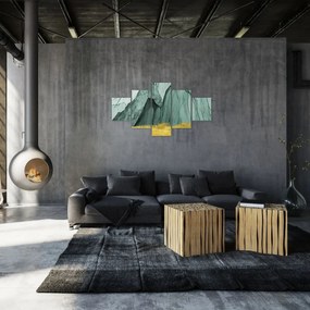 Obraz - Emerald Mountains N⁰3 (125x70 cm)
